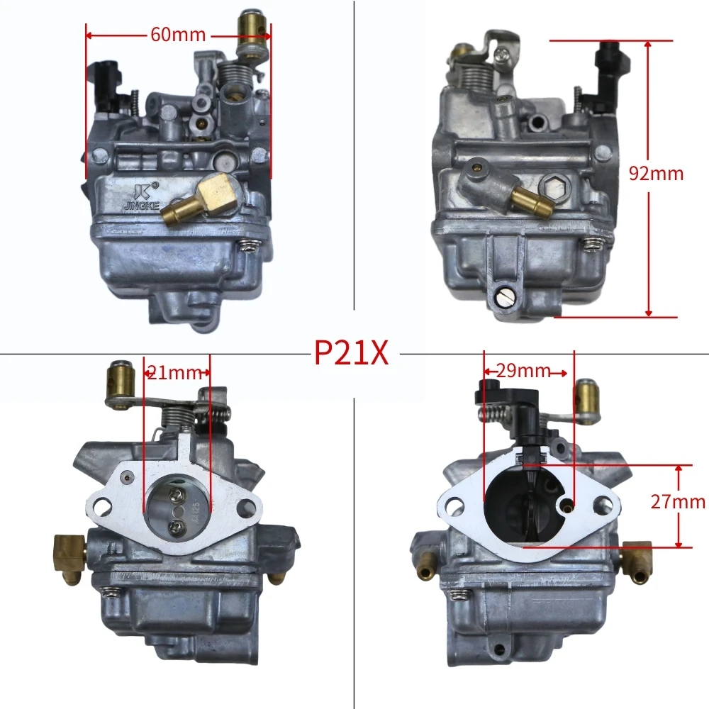 6BX-14301-10 6BX-14301-11 6BX-14301-00 Yamaha F6 4 스트로크 6HP 보트 모터 용 기화기 P21X