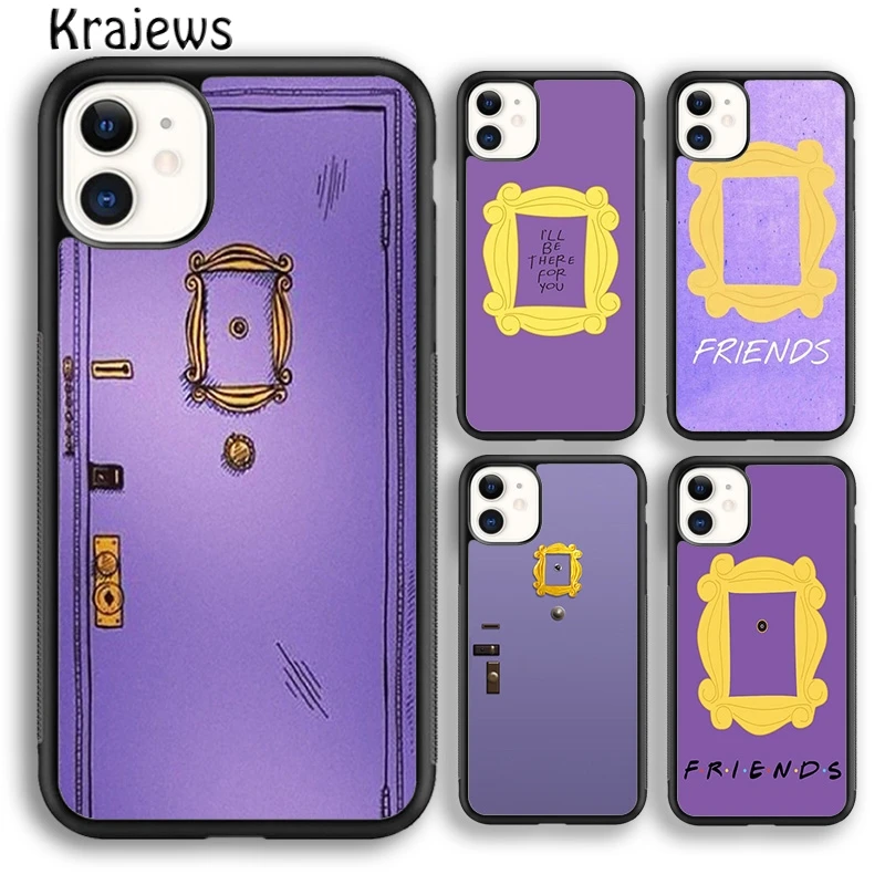 Krajews Monic Peephole Door Friends Tv Show Phone Case For iPhone 16 15 SE2020 14 6 7 8 plus 11 12 13 pro max coque Fundas