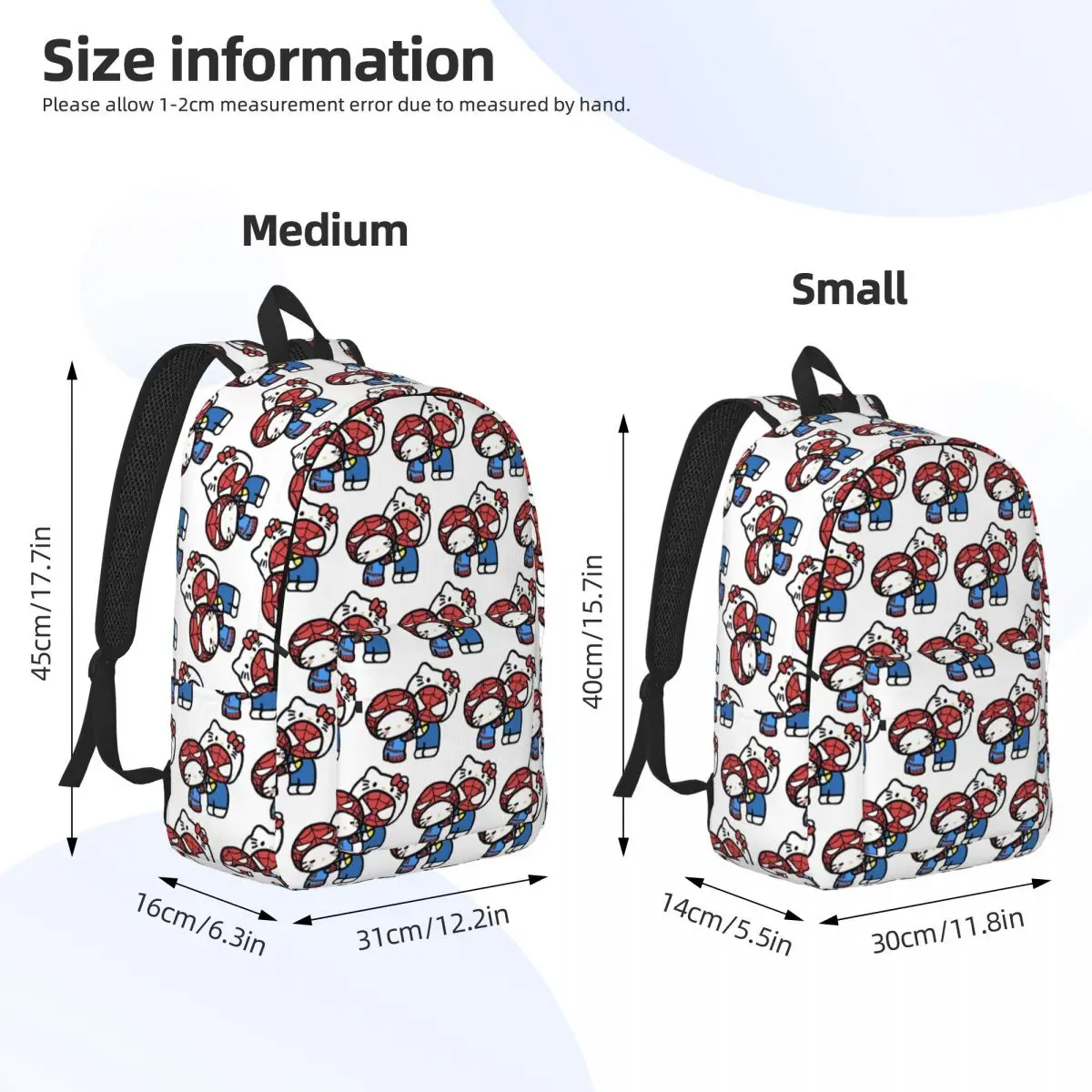 Sac à dos Hello Kitty SpidSuffolk pour hommes et femmes, petit ami, petite amie, adolescent, sport, étudiant, affaires, sac à dos pour collège, initié