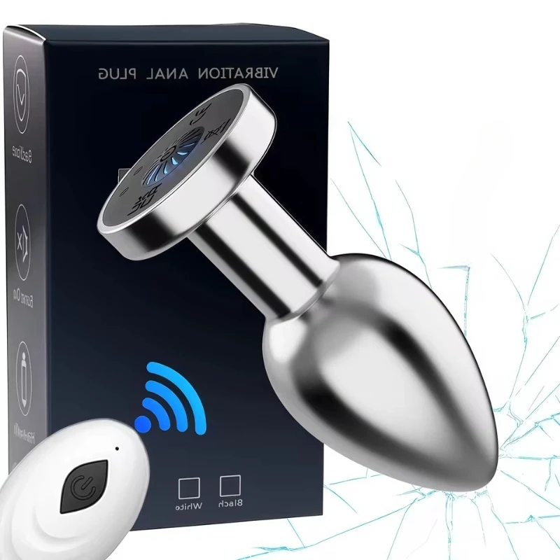 Remote Control Anal Vibrator Male Prostate Massager Led Vibrating Butt Plug Female Clit Vagina Stimulator Masturbator Sex Toy