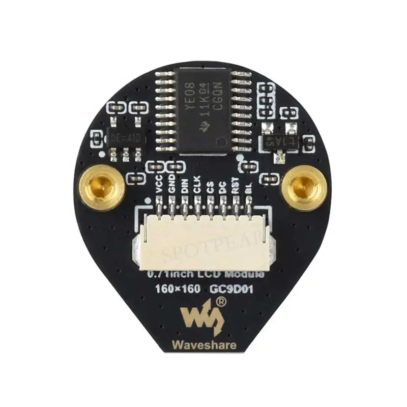 Immagine 7: Schermo LCD rotondo elettronico EYE da 0,71 pollici per Arduino Raspberry Pi ESP32 Pico STM32