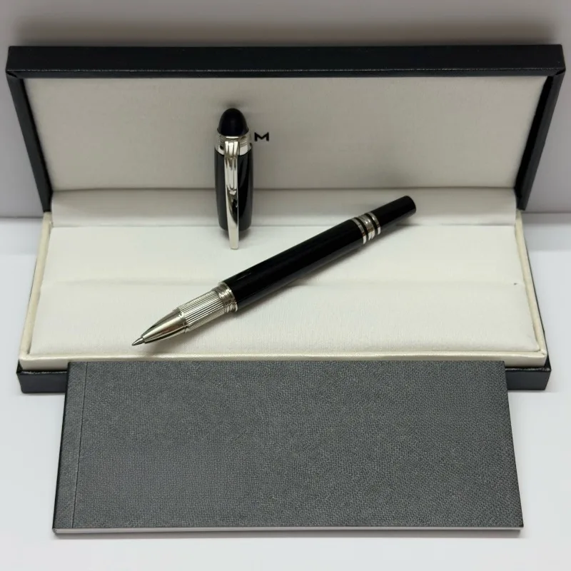 2026 New Classic Business Metal Rollerball Pen, Matte & Gloss Solid Color Grid Texture Luxury Office Signature Writing Pen