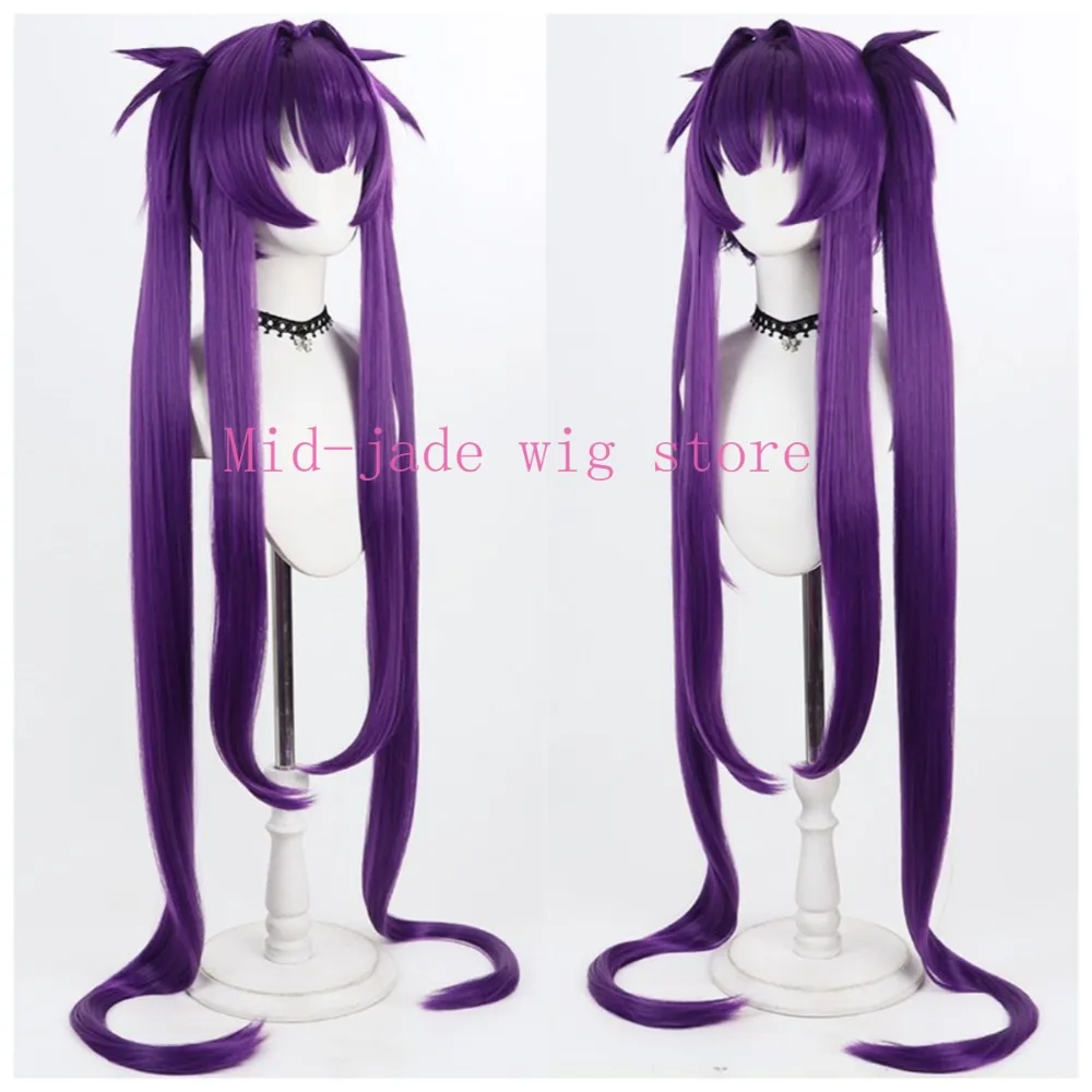 Yunyun Cosplay Wig with Detachable Twin Ponytails for Summer Music Festivals and Anime Character Costume Parties