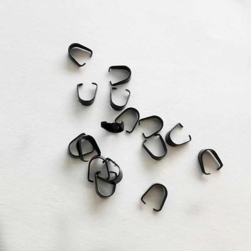 

500pcs Stainless Steel Pendant Clip Connectors