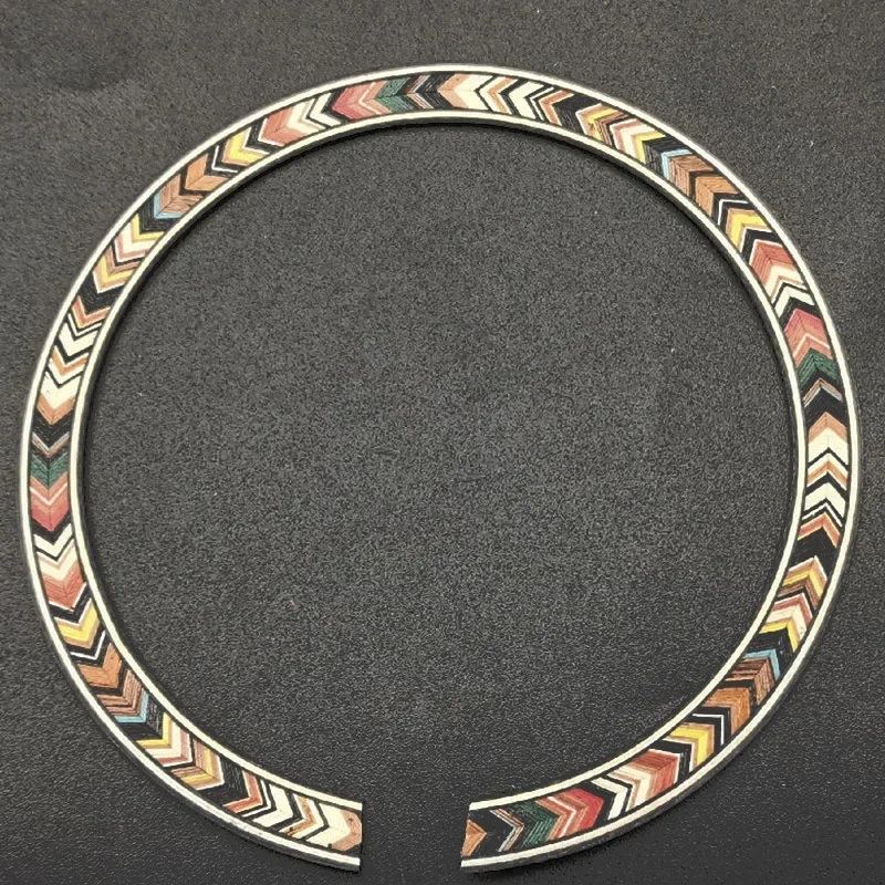 10pcs Acoustic Guitar Soundhole Sapele Basswood Rosette Inlay Guitar Body Project Parts 11 Type