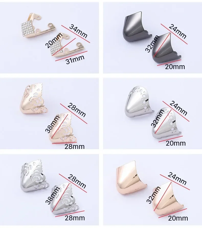 Frauen High Heel Metall Kappe Kappe Tragen und Reißen Concealer Anti-kicking Leder Schuhe Punkt Schutz Flache Schuh Tipps kappe Accessorices – Detail 11