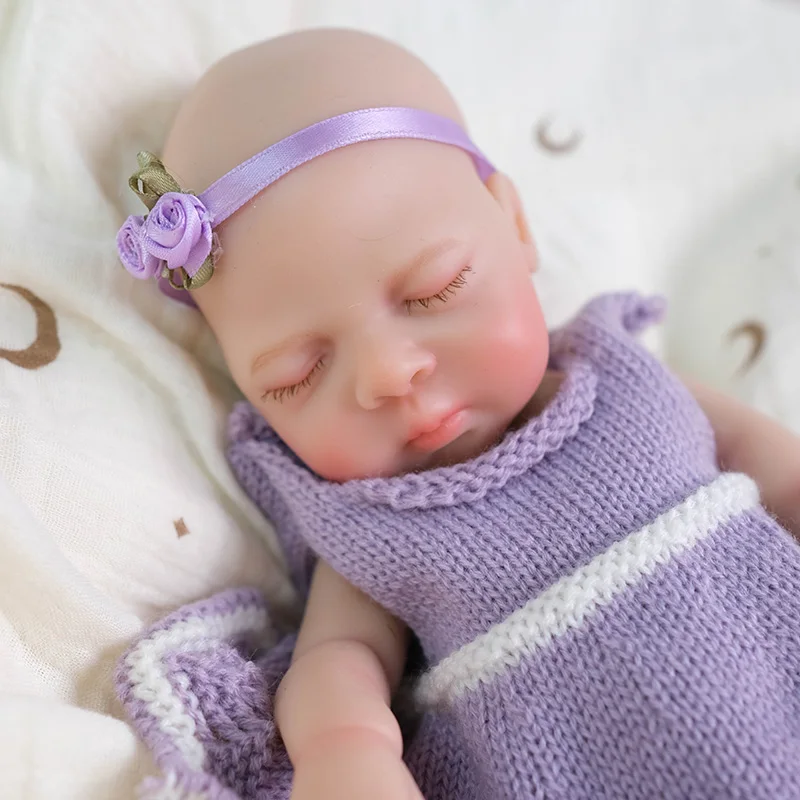 ตุ๊กตาซิลิโคนเนื้อนุ่มขนาด 30 ซม. รุ่นลูน่า ทารกหญิงหลับตา