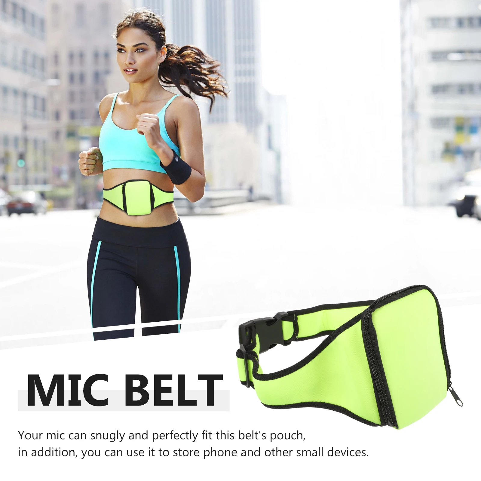 

Microphone Aerobics Bag Fitness Holder Belt Pouch Portable Instructor Travel Carrier Adjustable Mic Waist Large Size