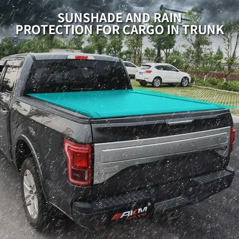 KQX Wholesale Waterproof Truck Electric Pickup Truck Kit Tonneau Cover Bed Cover For Ford Ranger Raptor F150 2015-2024