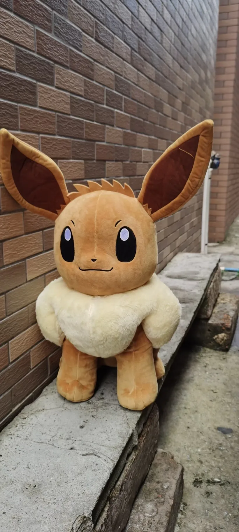 Original Japanese anime Pokemon 60cm  large sitting Eevee Plush toys dolls Children\'s birthday Presents