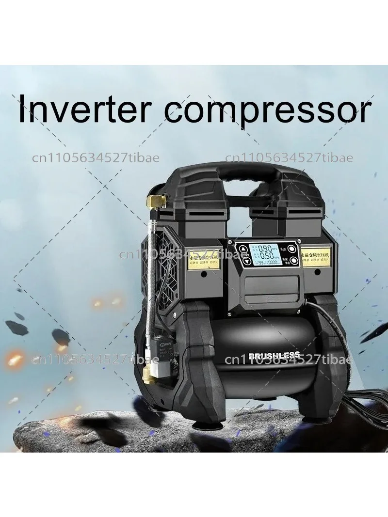 Portable Silent Air Compressor 220V High Pressure Air Pump for Woodworking Spray Paint