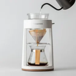 Mini máquina de café portátil, totalmente automática, pequeña elaboración de cerveza eléctrica, simulación, hecha a mano, juego de cafetera