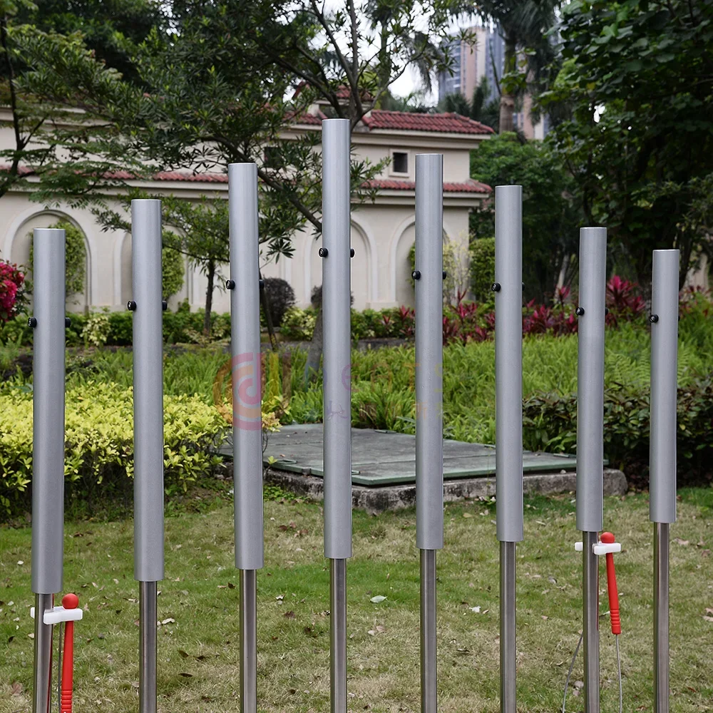 Vertical Aluminum Sound Tube Pole Shape Metal Percussion Musical Instruments for Outdoor Chimes