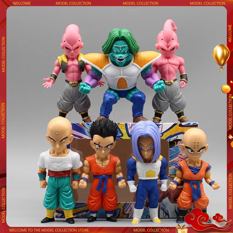 Figura de Dragon Ball Gk Lg Q versión Wcf, Saab, tianjia, arroz, Gohan, Kurin, Majin, Buu, modelo de adorno, juguetes periféricos, regalos de colección