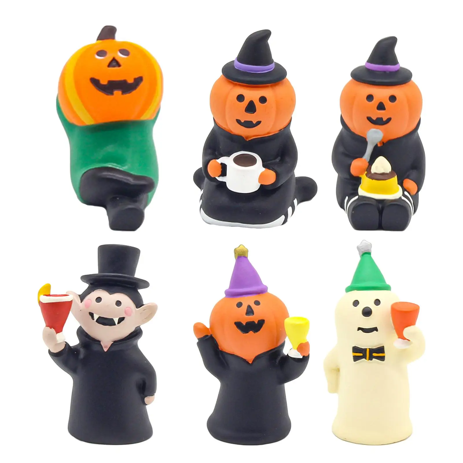 เครื่องประดับรูปผีฟักทอง ของตกแต่งฮาโลวีน ของเล่นจิ๋วสำหรับเด็กผู้ชาย ของเล่น DIY