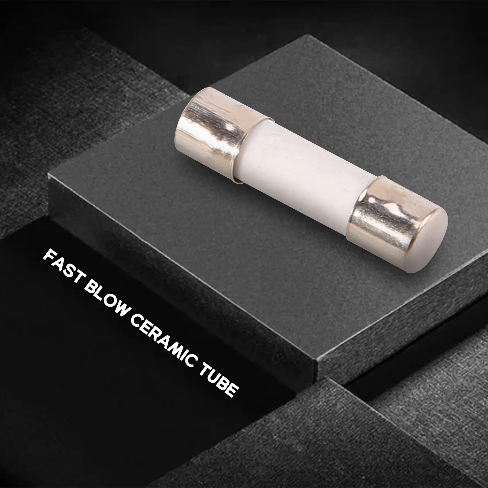 ABFA 10 個 250V 0.5A 500mA 速断セラミックヒューズチューブ 5mm x 20mm