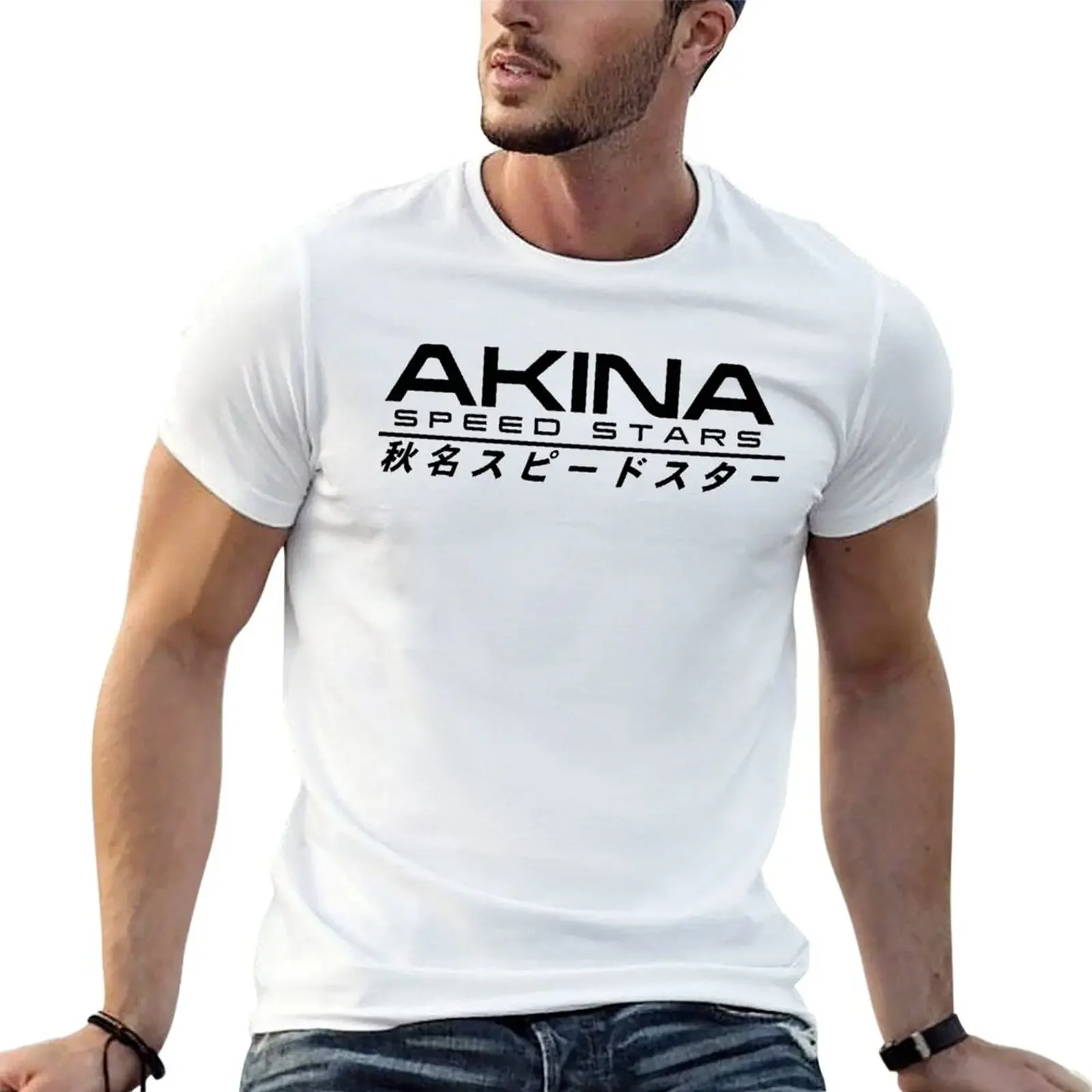 INITIAL D - AKINA SPEED STARS T-Shirt anime stuff oversized blacks mens graphic t-shirts funny