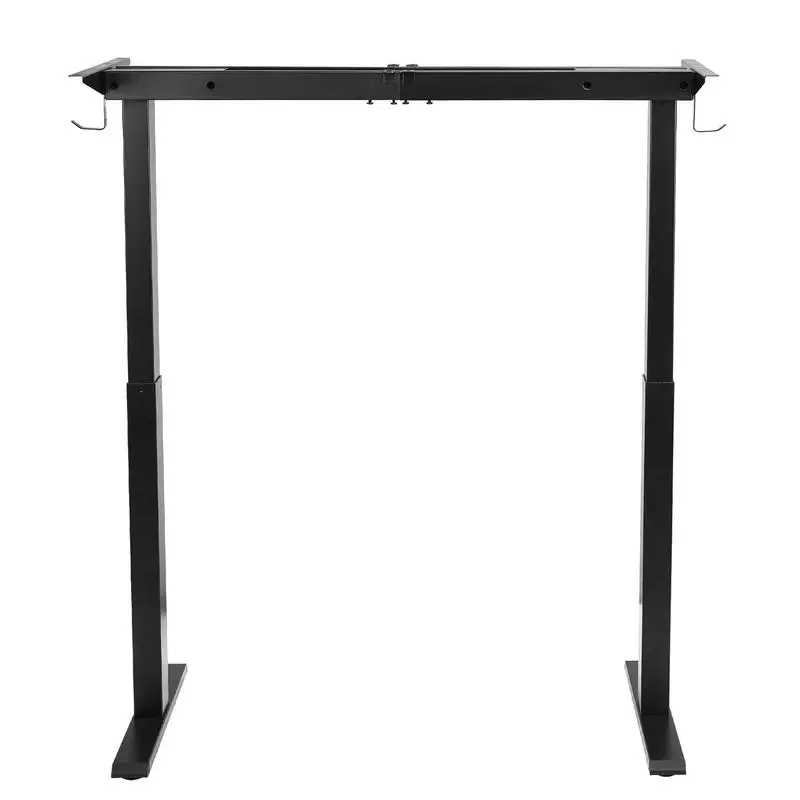 Support de bureau réglable en hauteur, support de table électrique jusqu'à 125 kg, 2 niveaux de réglage avec 2 moteurs, fonction de mémoire, affichage de la hauteur, protection anti-collision, USB, support de table pour bureau, noir