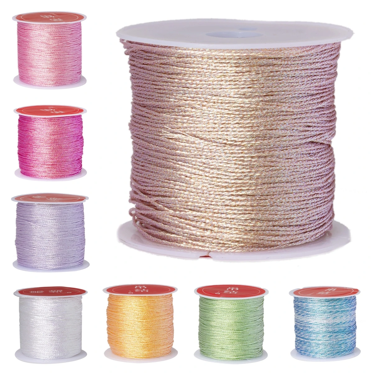 50 m/0,4 mm Nylonschnur Seil Perlen DIY handgemachte Halsketten Armbänder Schmuckherstellung Zubehör Nähgarn Schnur Material Handwerk