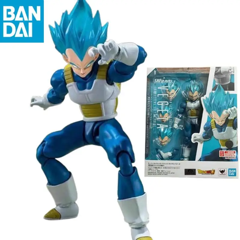 

100% Original Bandai Banpresto Sh Figuarts Shf Dragon Ball Vegeta Blue Hair Action Figures Anime Model Toys Figura Collection