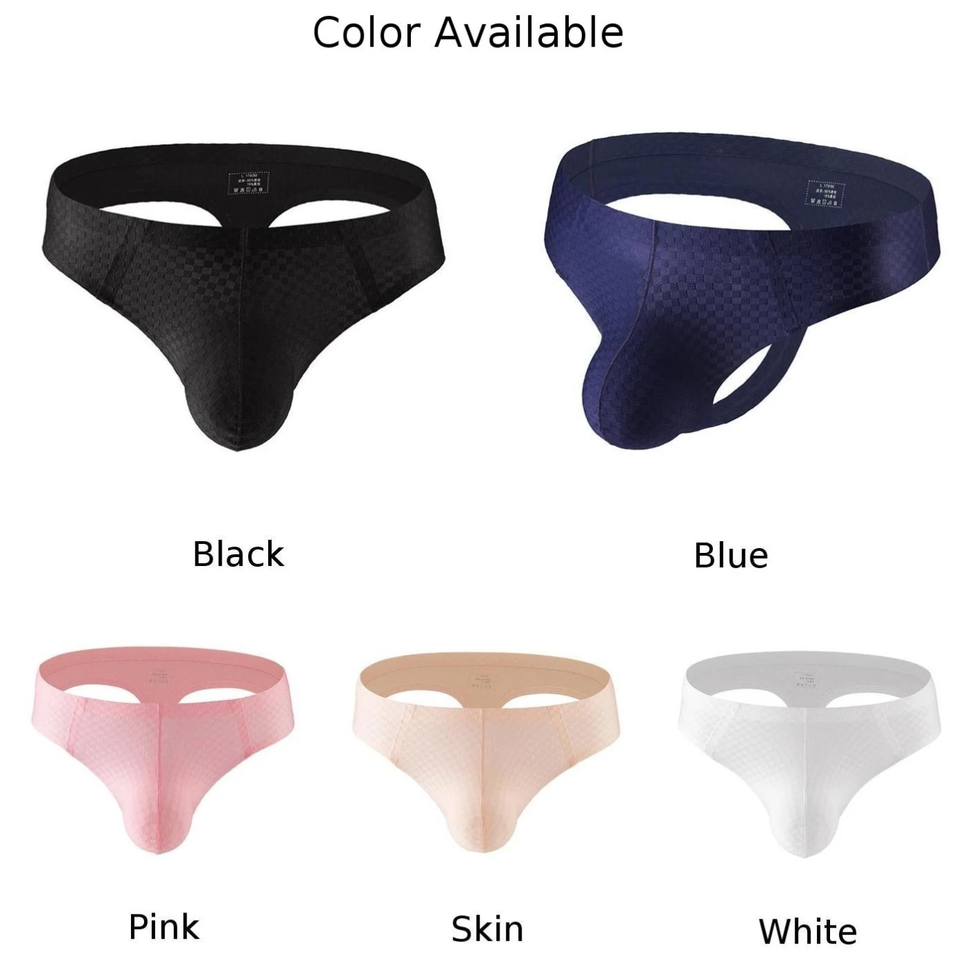 ملابس داخلية رجالية منخفضة الخصر على شكل حرف G للارتداء اليومي، طرق قياس مختلفة قابلة للتنفس، طول الملابس العادية