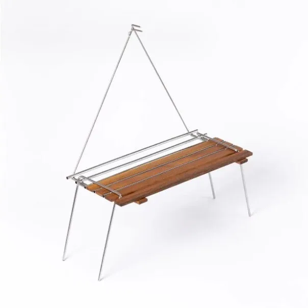 outdoor-portable-multi-function-wood-storage-rack-camping-lighting-lamp-stand-dual-purpose-small-a-table-new-model