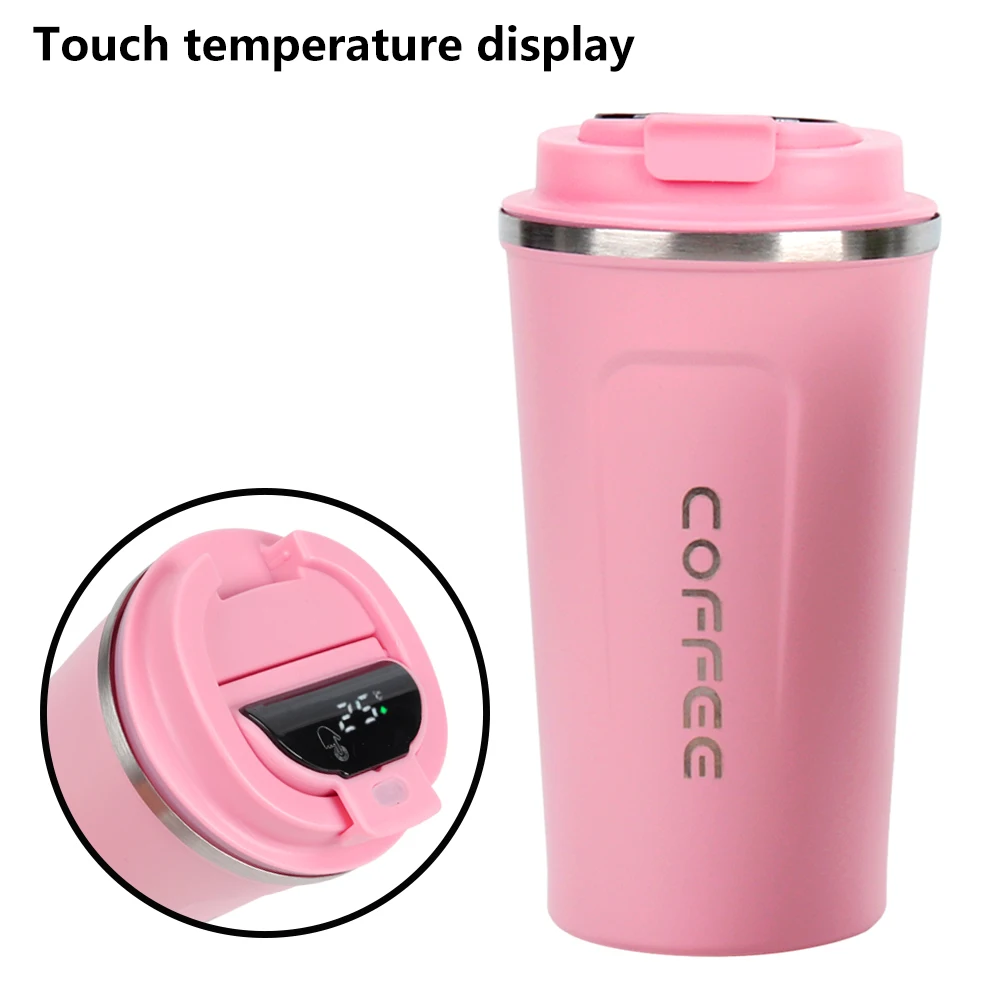 

B01-0059 Digital Travel Car Electric 304 Stainless Steel Tumbler LED Display Temperature Control Smart Coffee Mug