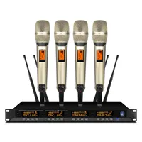 New4 Channel SKM9000 Adjustable Ultra High Frequency Wireless 4 Handheld Microphone System SKM 9000 Hand Transmitter
