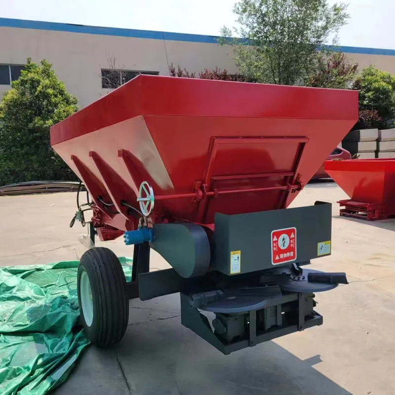 HCY Tracted small manure spreading truck, multifunctional three-wheel spreading truck, granular powder fertili