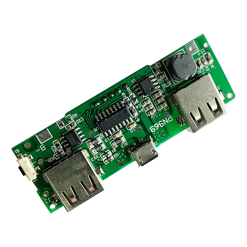 LED Dual USB 5V 2.4A Micro/Type-C USB Mobile Power Bank 18650 Charging Module Lithium Battery Charger Board Circuit Protection