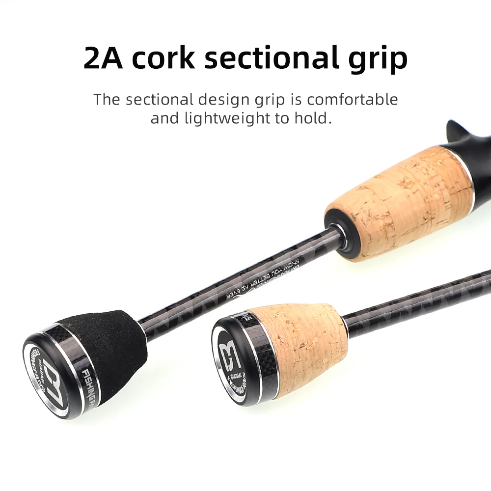 FISHINGFANS-قضيب صيد خفيف ، دليل FUJI ALCONITE UL ، رأس صلب لسمك السلمون المرقط ، كرابي ، سمكة صغيرة ، اسئلة ، مقعد بكرة #6