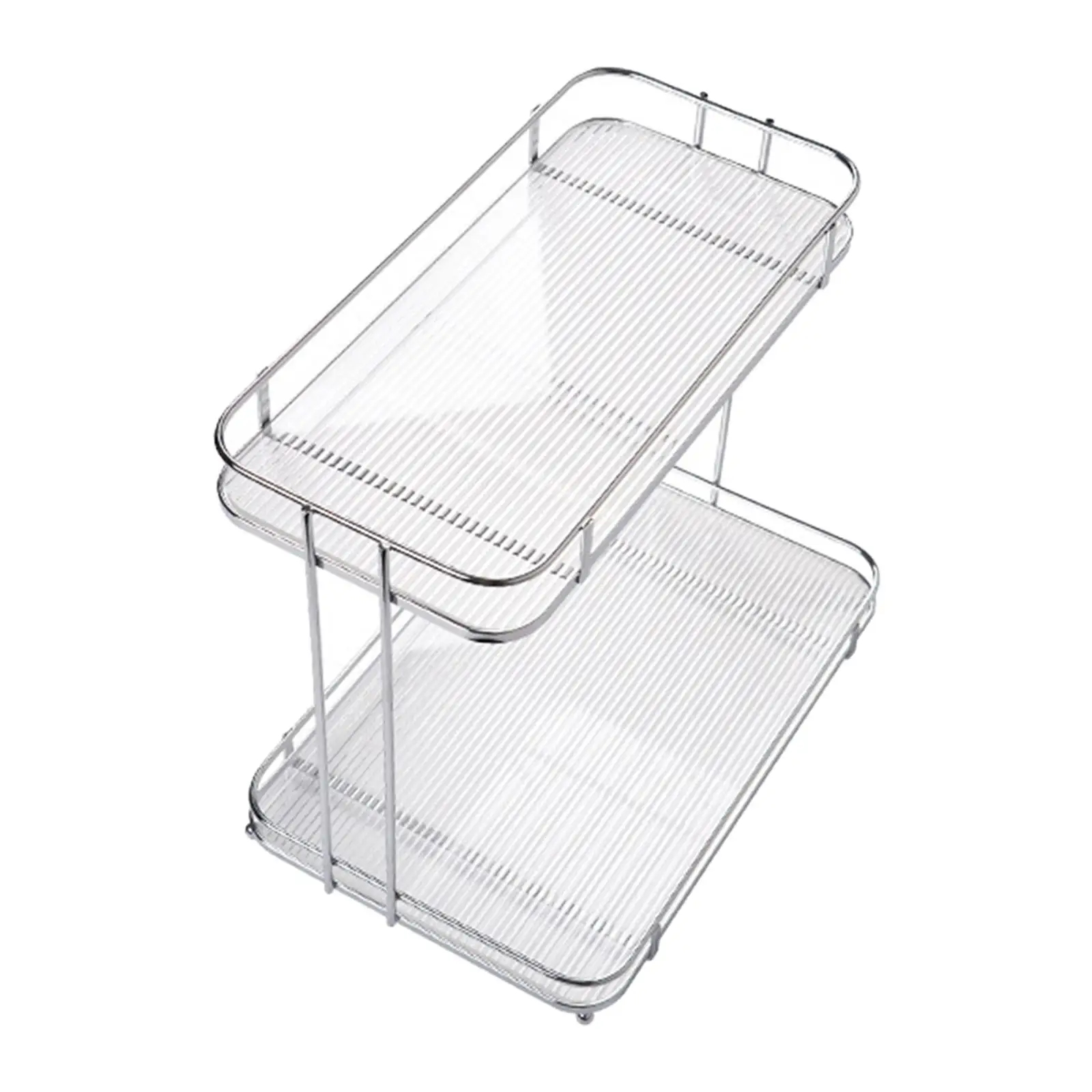 Countertop Shelf Organizer Cup and Mugs Holder Multipurpose 2 Layers Makeup
