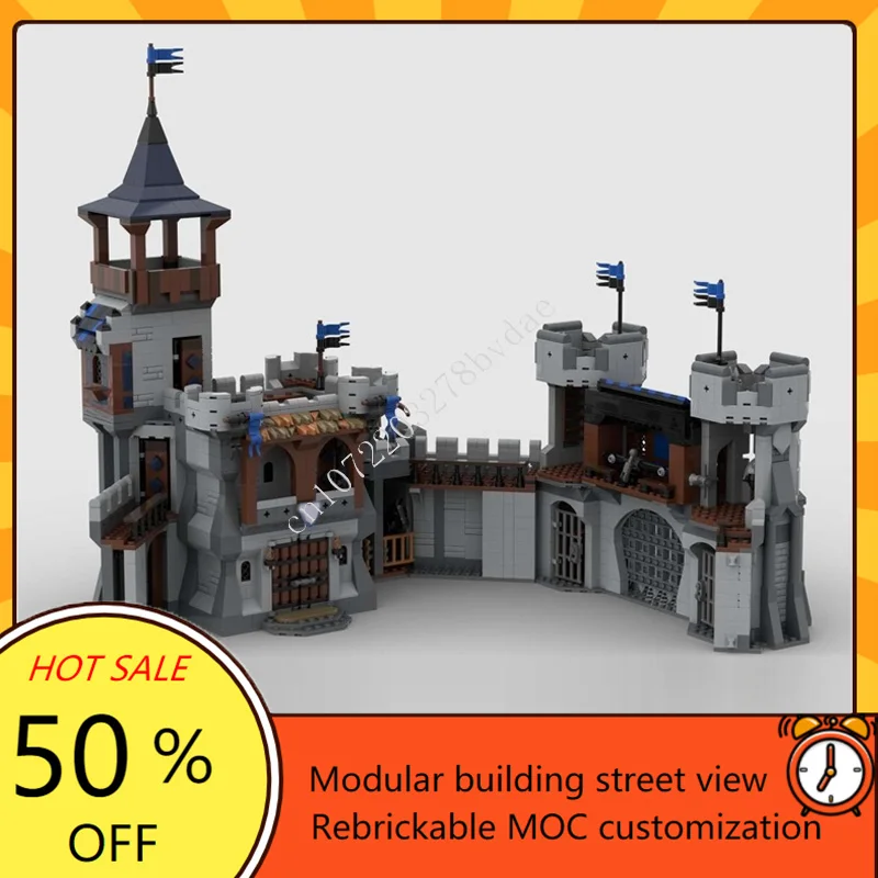 

2632 шт. MOC средневековый замок на заказ модель-головоломка Stronghold технический DIY сборочный набор игрушек для детей праздничные рождественские игрушки подарок