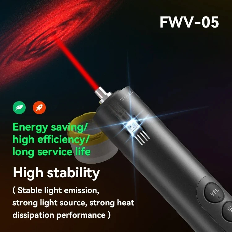 3in1 Fiber Optic Tester 20/30mW Visual Fault Locator Optical Power Meter OPM VFL