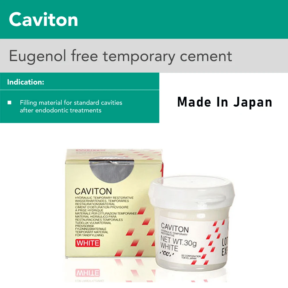 Caviton Pink Dental Temporary Filling Material Teeth Cavities Non Eugenol Cement Gc Fuji Japan White 30G Dentist Clinic Products