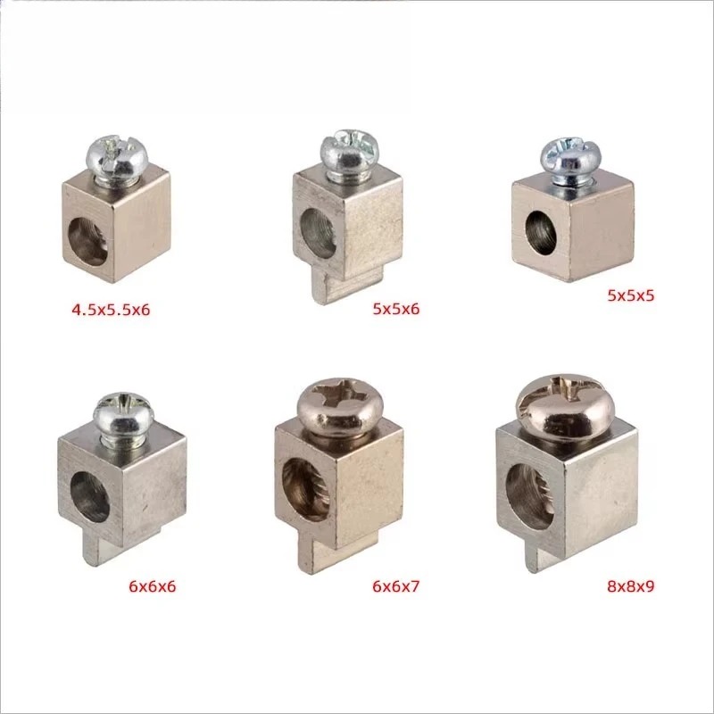 

PCB square copper terminal LED aluminum substrate SMD patch flat bottom copper square 5 5 5