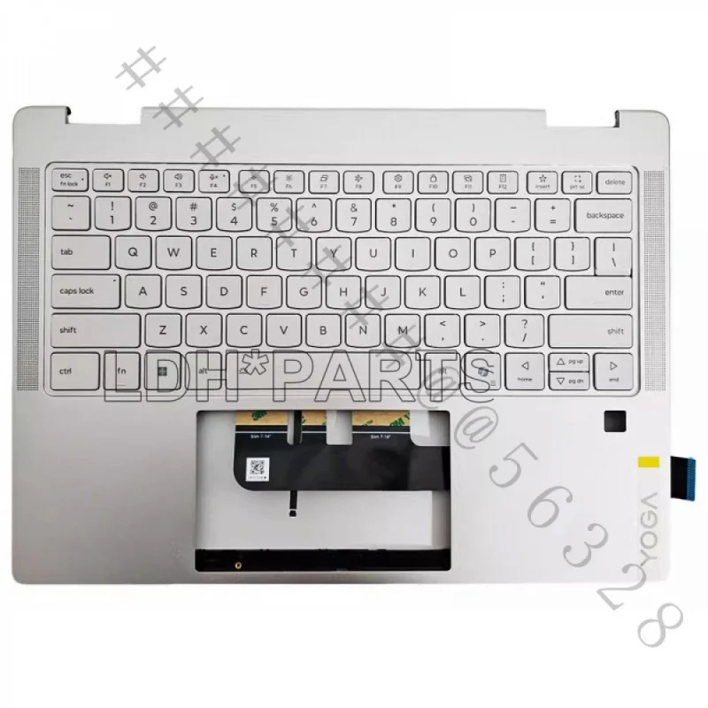 Brand New Palmrest C Shell FRU 5CB1R83531 With US Backlit Keyboard Touchpad Fingerprint Module For Lenovo Yoga 7 2-in-1 14AKP10