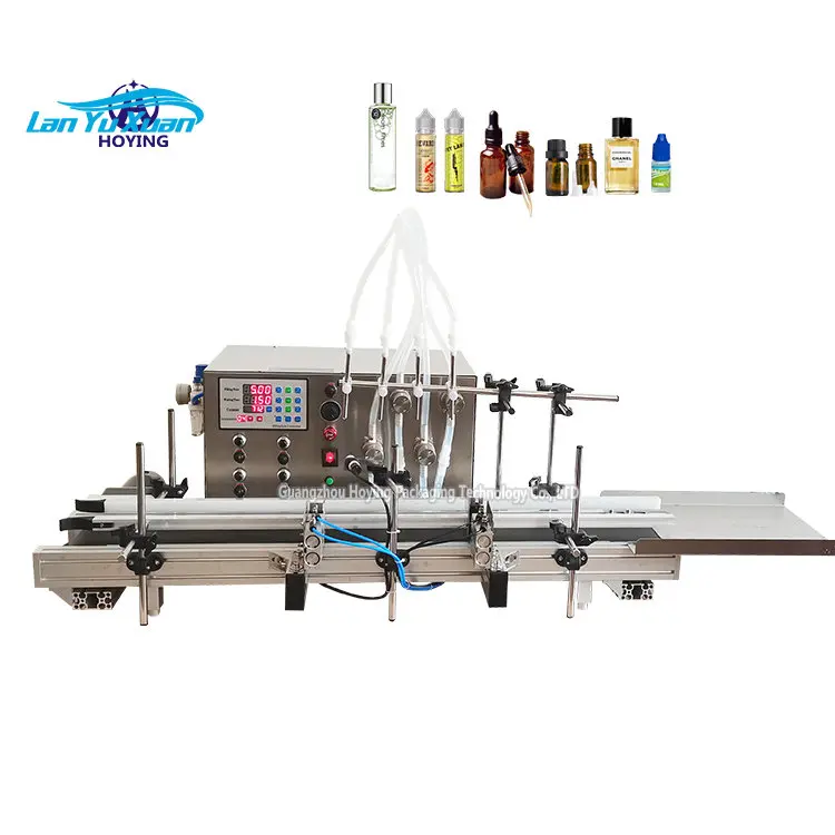 Digital Cosmetic Liquid Filing Machine Small Automatic 4 6 Heads Oil Filling Machine Semi Automatic Gear Pump Filling Machine