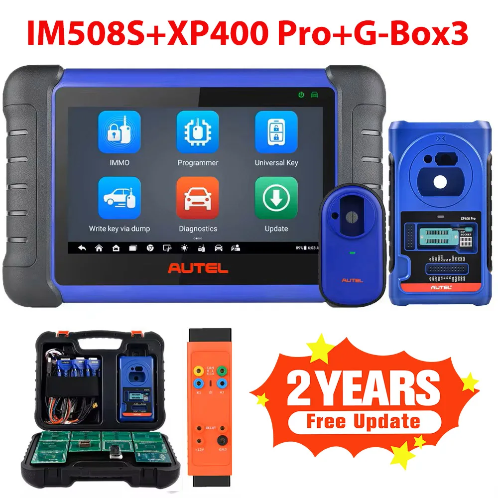 Autel MaxiIM IM508S Auto OBD2 IMMO sleutelprogrammering diagnostische tools programmeerapparaat scanner ECU codering sleutel programmering met XP200 sleutelprogrammeur OE alle systemen 2 jaar gratis