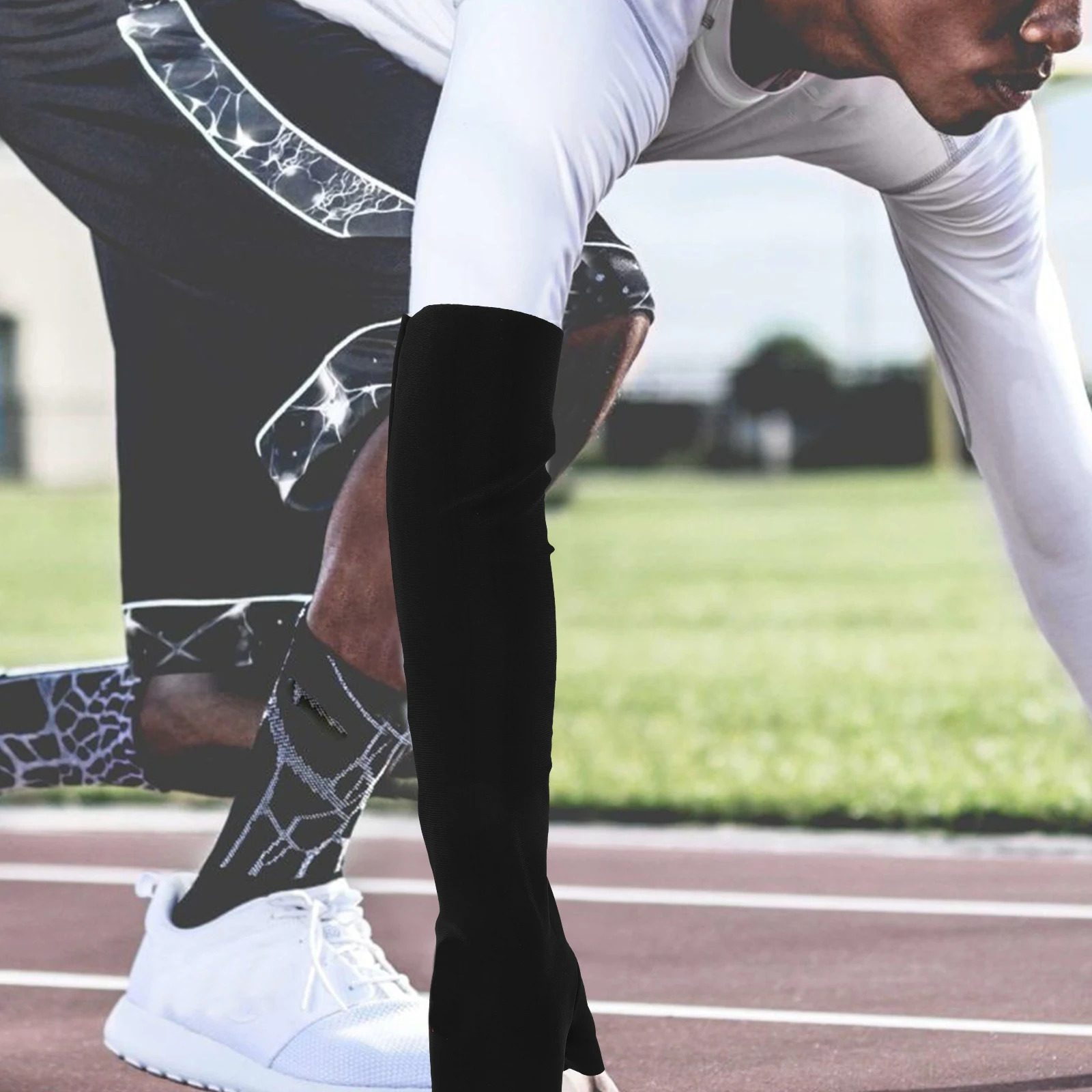 

2Pcs Outdoor Cycling Sleeves Ice Silk Uv Arm Sleeves Cooling Breathable Sun Protection Fingerless Design for Driving Fishing