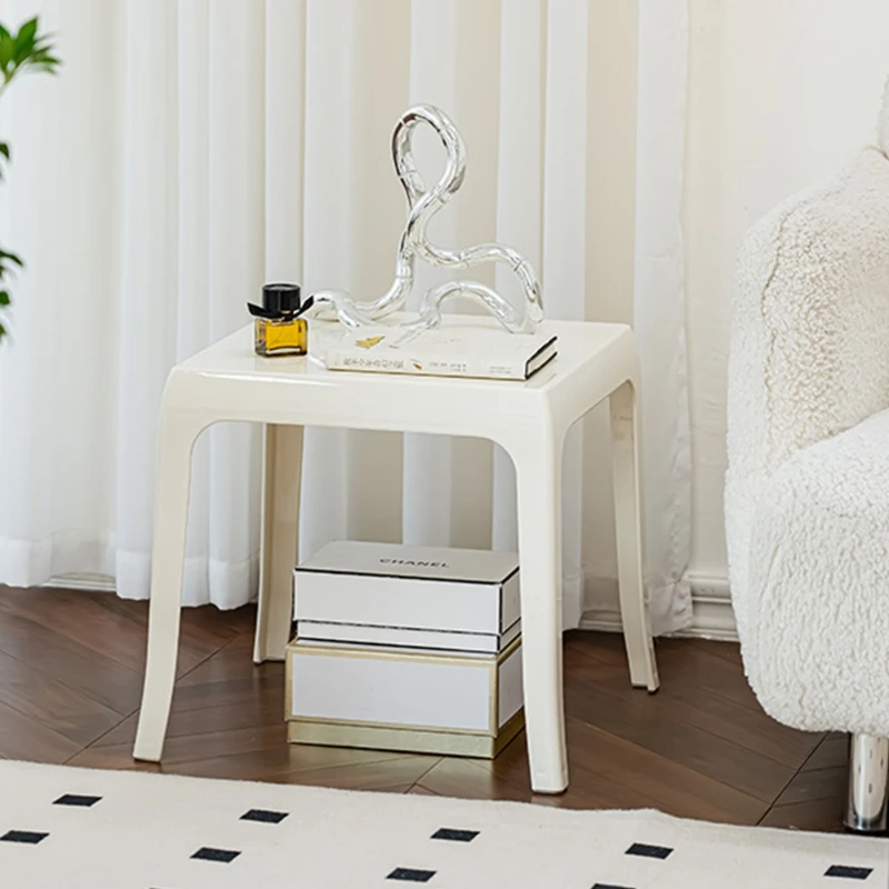 

Living Room Coffee Tables Nordic Transparent Acrylic Side Table Minimalist Room Square Angle Desks Night Bedside Furniture