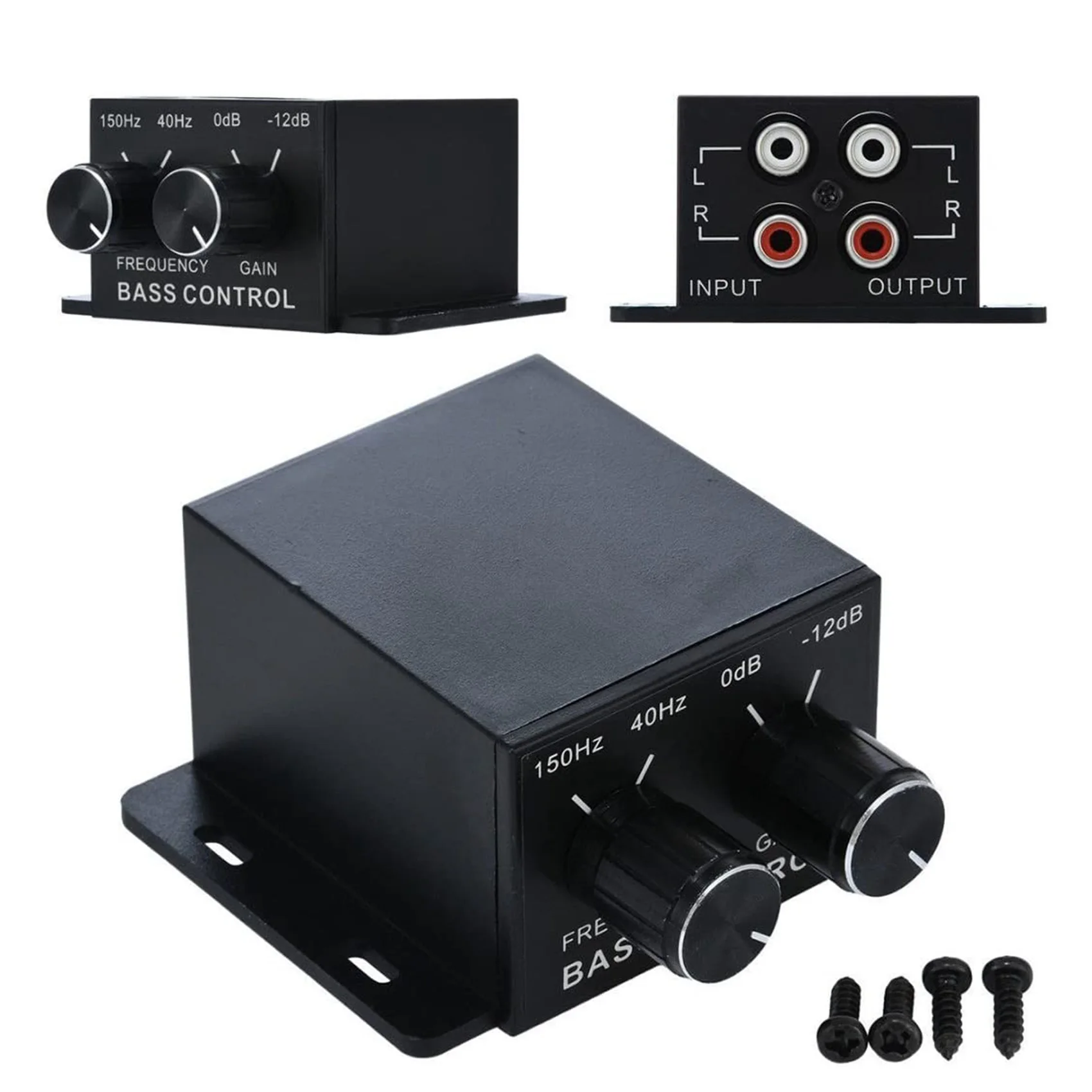 Best-Selling Car Audio Regulator Amplifiers Bass Subwoofer Stereo Equalizer Controller 4 RCA