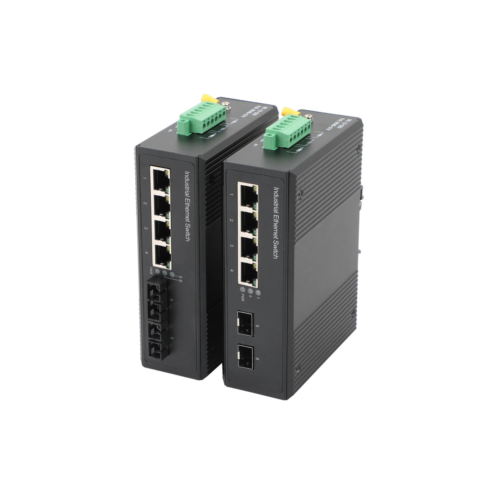 Switch gestito POE industriale non WEB/WEB 100/1000M 2 porte ottiche + 4 porte POE Ricetrasmettitore SC/SFP monomodale a fibra singola/doppia