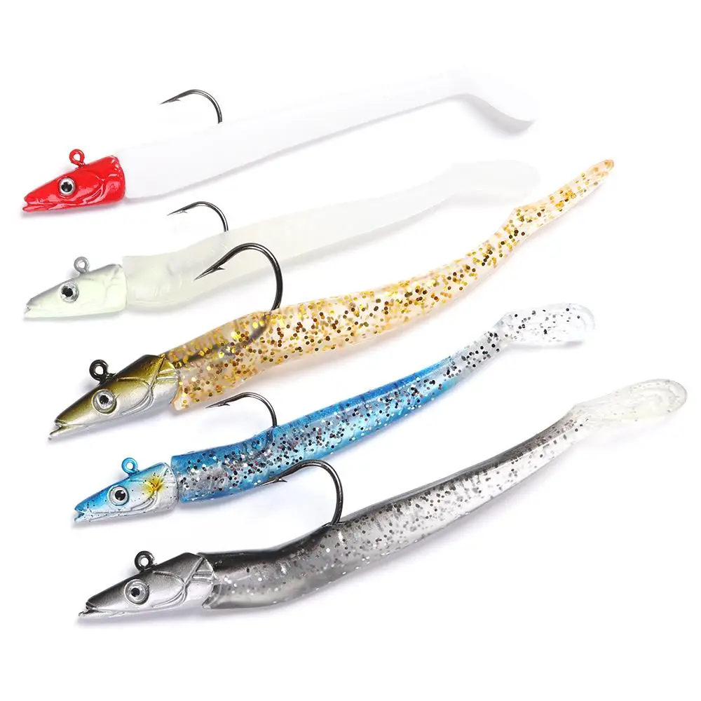 10 г 19 г 34 г червячный крючок с колючками, свинцовая джиг-головка, приманка для рыбьего угрей, силиконовая светящаяся искусственная мягкая приманка, прочная, высокое качество