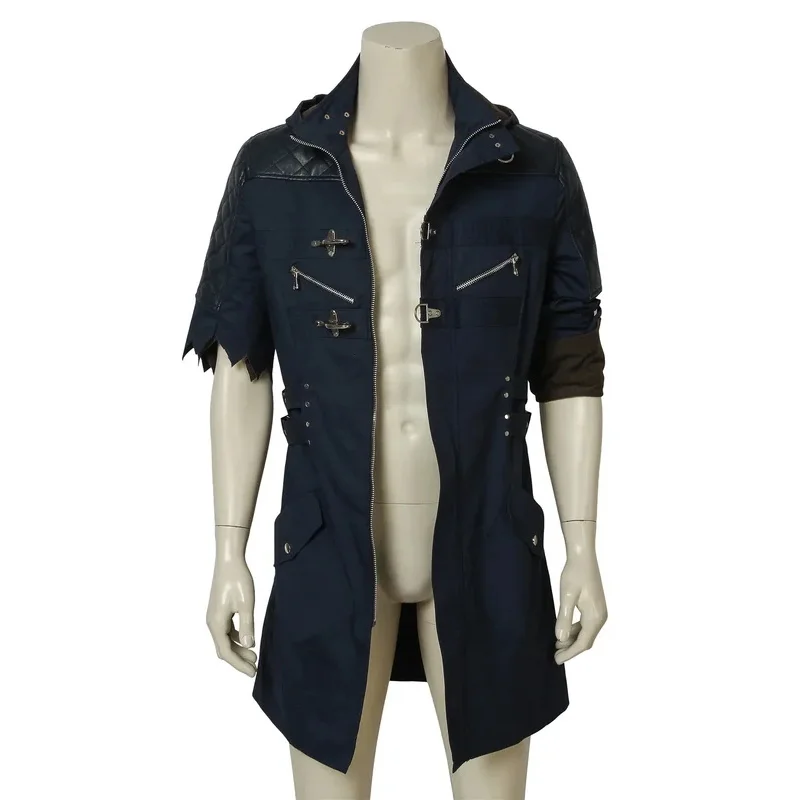 DMC 5 Cosplay Full Set Outfit Demon Hunter Nero Long Jacket Halloween Party Costume Adult Game Carnival Custom Made ir;l5