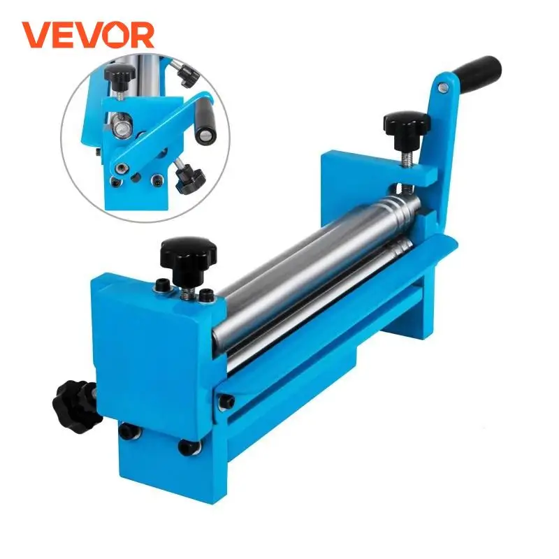 VEVOR Piegatrice per Lamiera Manuale Rame Metallo Bender in Acciaio SJ300 con 2 Bulloni di Regolazione dello Spessore Max. da 0,8 mm