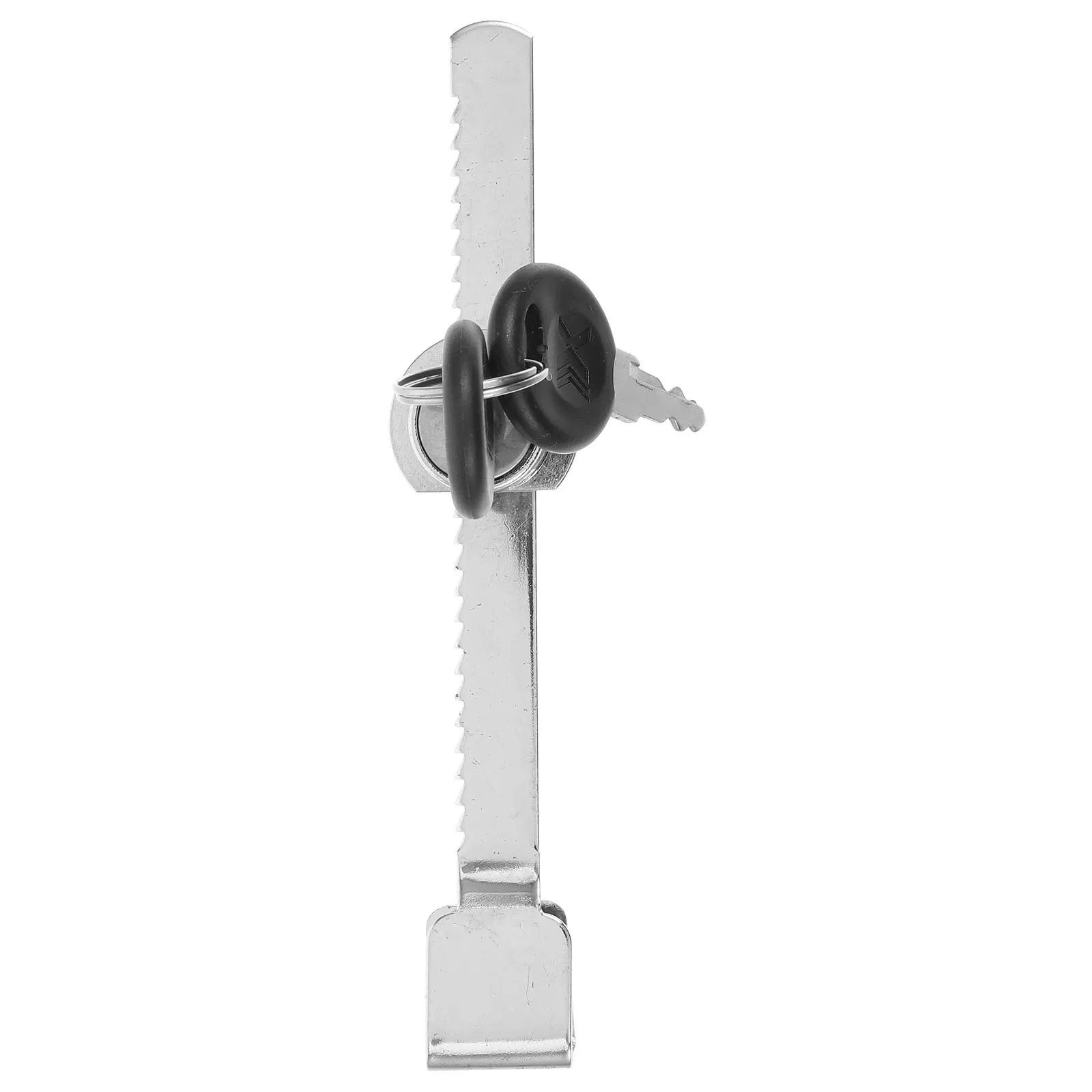 

1 set Freezer Lock Ice Cream Cabinet Door Sliding Stainless Steel Security Display Case Deep Locker for Refrigerators Glass