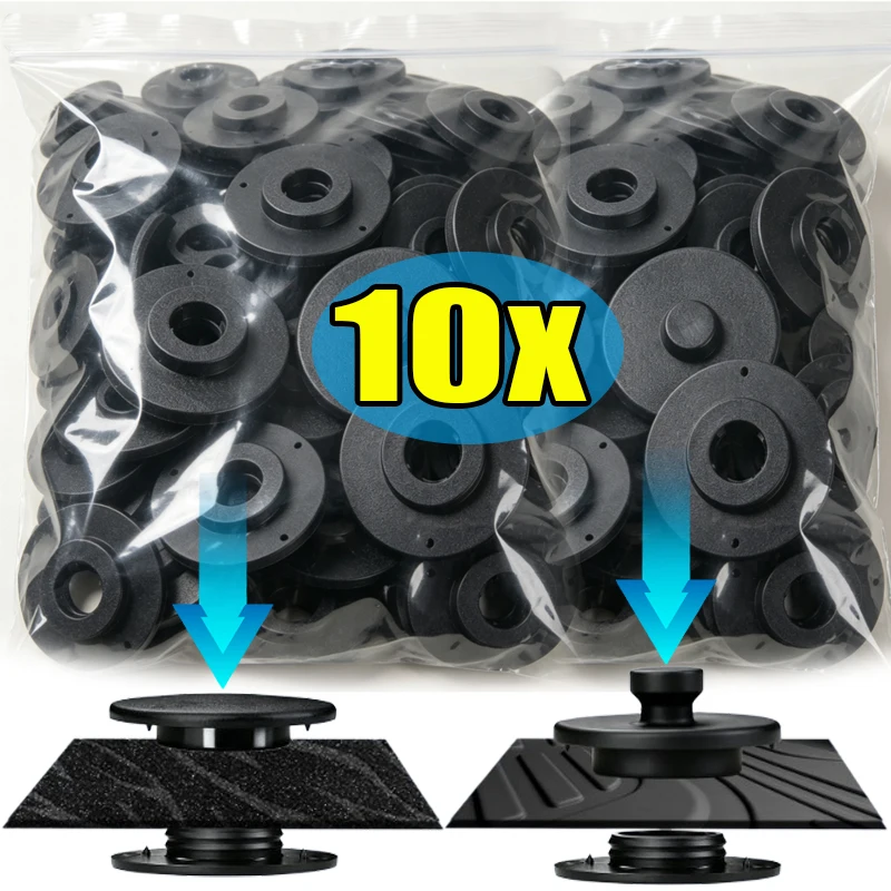 Car Floor Mat Anti-slip Fixing Clip Fixing Clip Accessories and Tools Double Layer Floor Mat Fixing Clips Universal Type 1-10set
