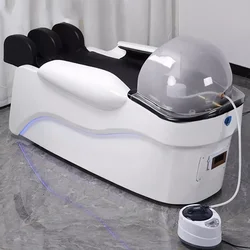 Head Spa Shampo Chair Luxury AdjustElectric Portable Hair Washing Station Chair Massage Krzeslo Szampon Salon Equipment