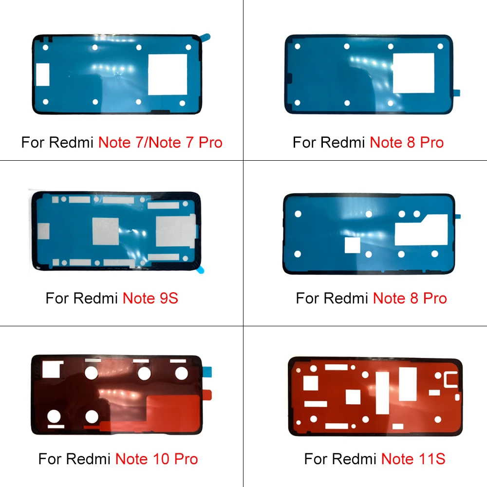 NEW Tested Back Adhesive Waterproof For Xiaomi Redmi Note 7 8 9 10 11 Pro Plus 9S 10S 11S 11 4G Back Glass Cover Adhesive Glue